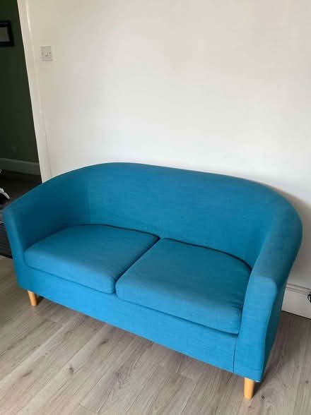 Photo of free Small teal sofa (Thornliebank G46) #1