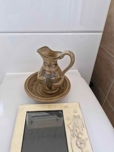 Photo of free Little pottery jug & Mr&Mrs frame (Shrewsbury) #2