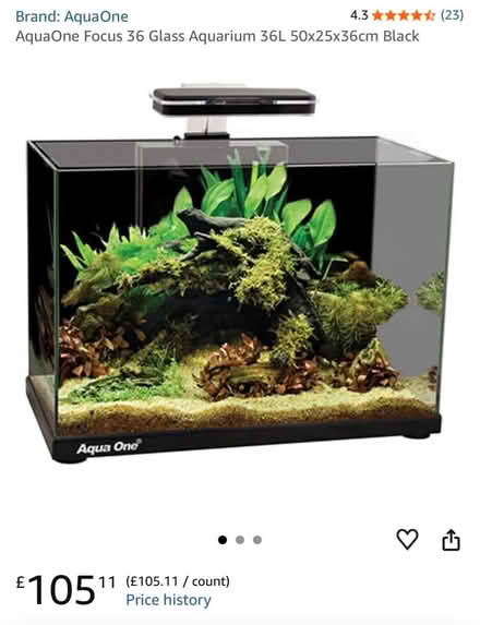 Photo of free 36L Aquarium & External Filter (Clifton CA10) #4
