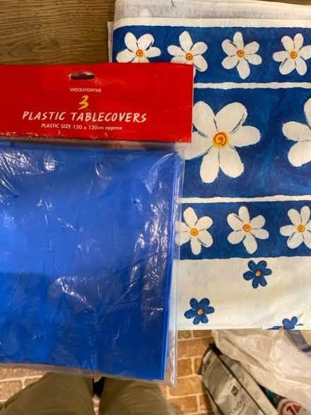 Photo of free Plastic tablecloths (St Albans AL3) #1