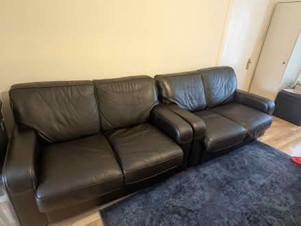 Photo of free 2 x leather sofas (Dublin 15) #1