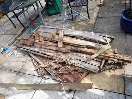 Photo of free FIREWOOD fence posts & garden gate (Milton BS22) #1