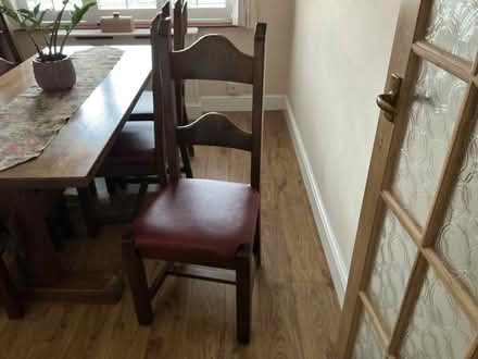 Photo of free Refectory style dining table + 6 chairs (Bocking CM7) #2