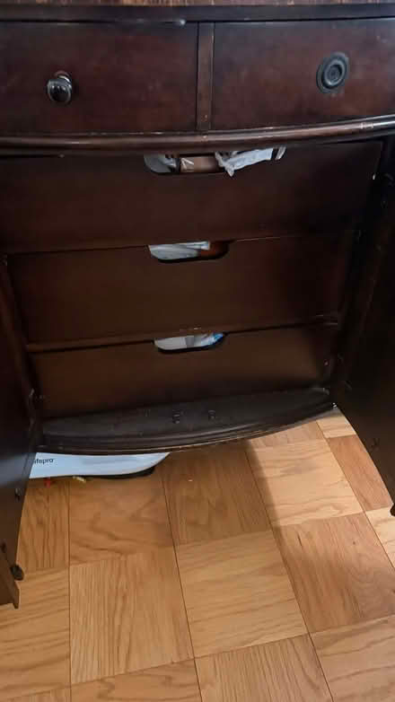 Photo of free Heavy wooden dresser and side table (Pimmit Dr, Falls Church, VA) #1