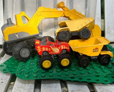 Photo of free Toy trucks and building blocks (East Watertown) #1