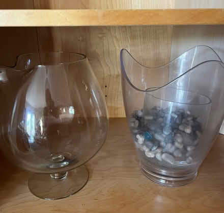 Photo of free Oversized glass/plastic „vases“ (San Mateo Knolls (El Camino)) #1