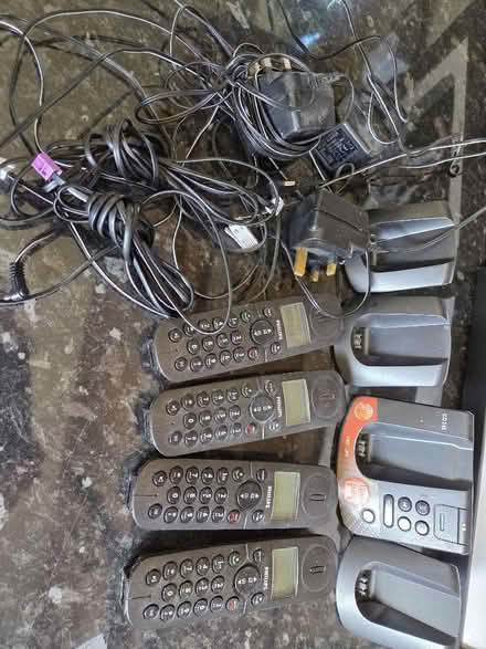 Photo of free 4 cordless Philips landline phones (Grange Park SN5) #1