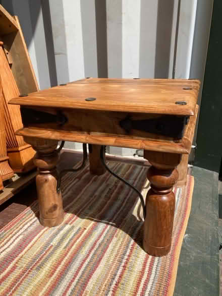 Photo of free Wooden Side Table (Swindon SN2 barnfield road) #4