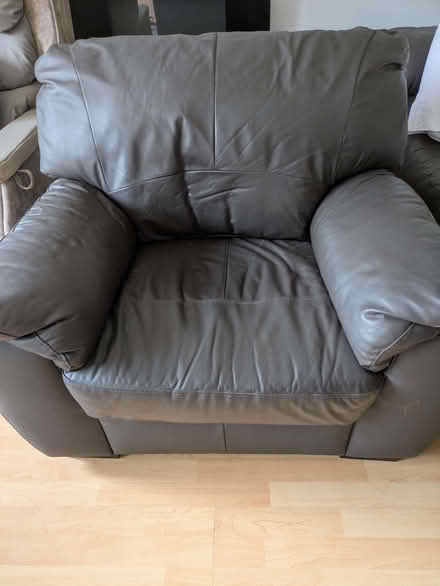 Photo of free Leather sofa and armchair. (Waltham Abbey EN9) #2