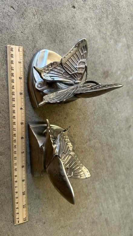 Photo of free Heavy metal butterfly bookends (Eagle Hill) #2