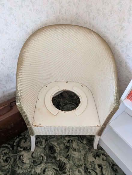 Photo of free Vintage Lloyd Loom style commode chair (Bents Green S11) #3