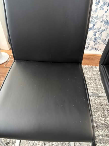 Photo of free 2 solid black chairs (Orpington br6) #2