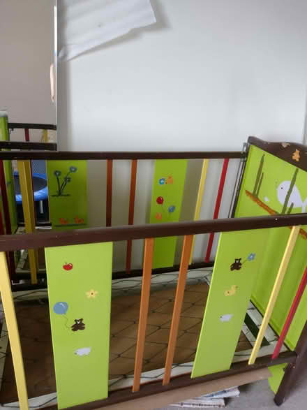 Photo of free Vintage cot hand painted (Oulton ST15) #2