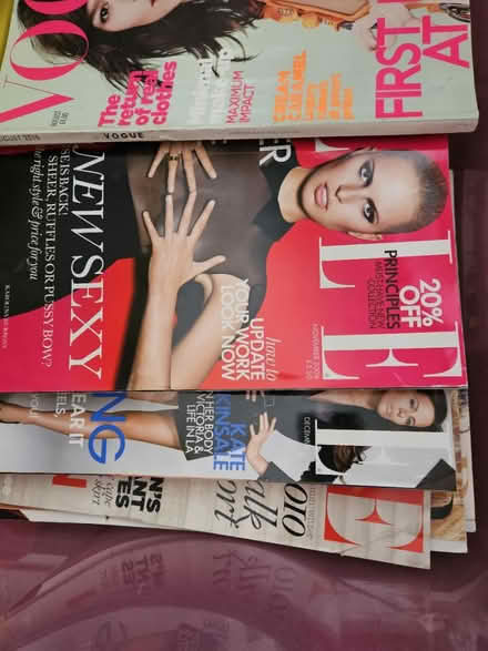 Photo of free Box of fashion magazines and books (Widnes WA8) #2
