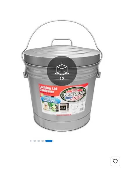 Photo of 6-8 Gallon Galvanized Steel can (Boxborough) #1
