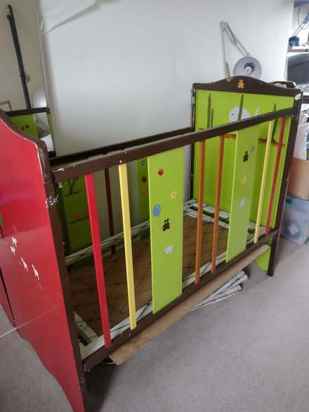 Photo of free Vintage cot hand painted (Oulton ST15) #3