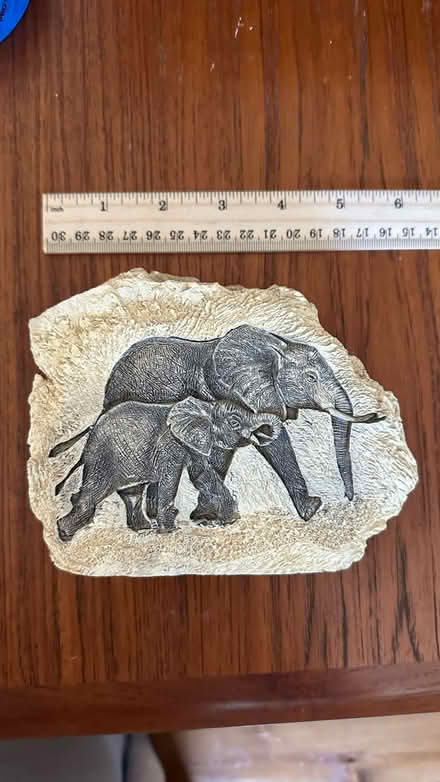 Photo of free Resin elephant stone ornament (Eagle Hill) #3