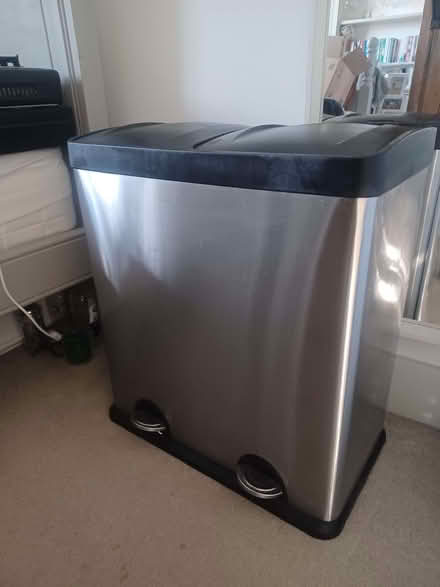 Photo of free Stainless steel double kitchen bin (Cranbrook TN17) #1