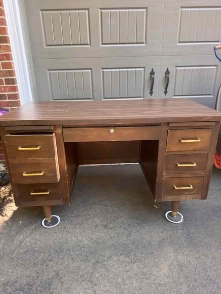 Photo of free Old wood teachers desk (Countryside) #1
