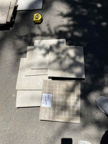 Photo of free Selection of 17 Beige 12x12' tiles (Muir Oaks, Martinez) #1