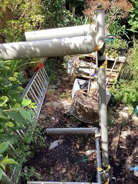 Photo of free Glass table with metal legs (Glastonbury town BA6) #2