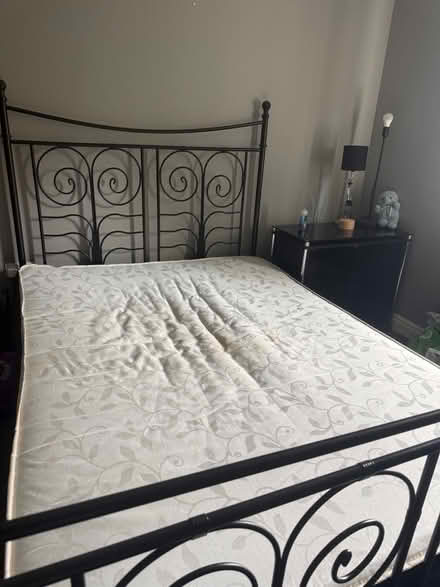 Photo of free King size bed and frame (Wem SY4) #1