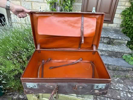 Photo of free Old leather suitcase (Woodmancote GL11) #3