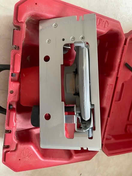 Photo of free Milwaukee V18 Circular Saw with Lidl X 20v battery adapter (Sheringham NR26) #3