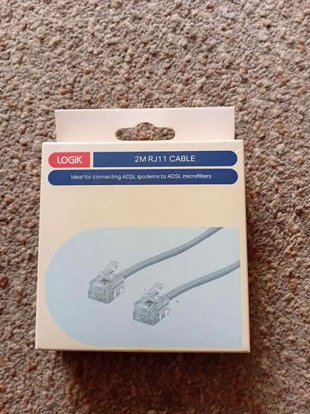 Photo of free 2m rj11 cable. new (Harrogate. HG1.) #1