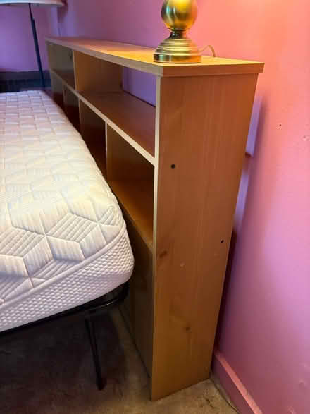Photo of free Purple mattress, frame, headboard (Croton-on-Hudson) #3