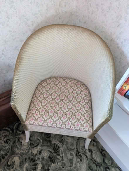 Photo of free Vintage Lloyd Loom style commode chair (Bents Green S11) #1