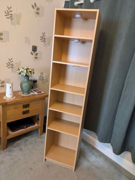 Photo of free Argos Home Maine Narrow Bookcase in Beech Effect (Bedwell SG1) #1