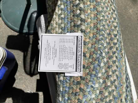 Photo of free Green/Blue/Tan Wool Blend Rug 8x10' (Muir Oaks, Martinez) #1