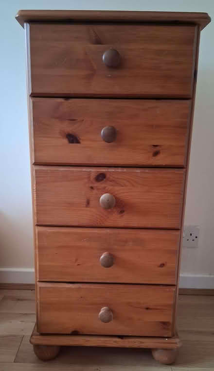 Photo of free Old Chest of Drawers - Solid Pine (Gleneagles area, Wboro NN8) #1