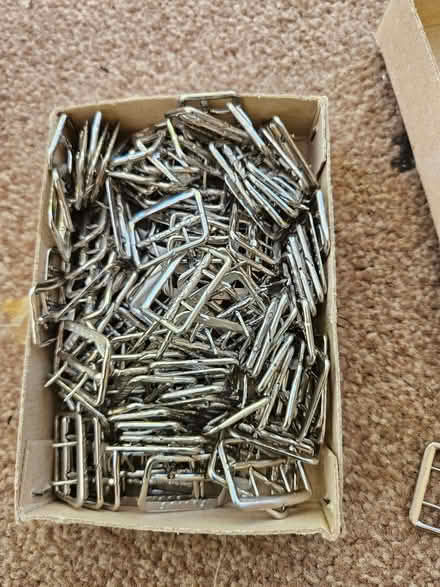 Photo of free box full of small belt hooks (Woodingdean BN2) #2