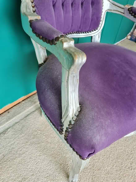 Photo of free Purple chair (Leominster) #3