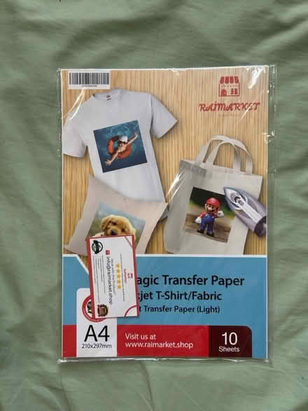 Photo of free Transfer paper (SW15) #1