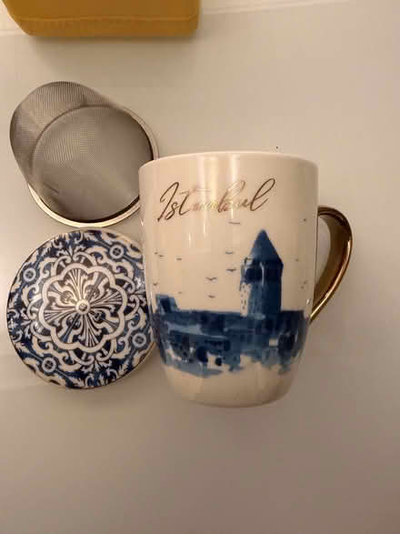Photo of free Tea cup with strainer (Sunnyvale (Wolfe)) #1