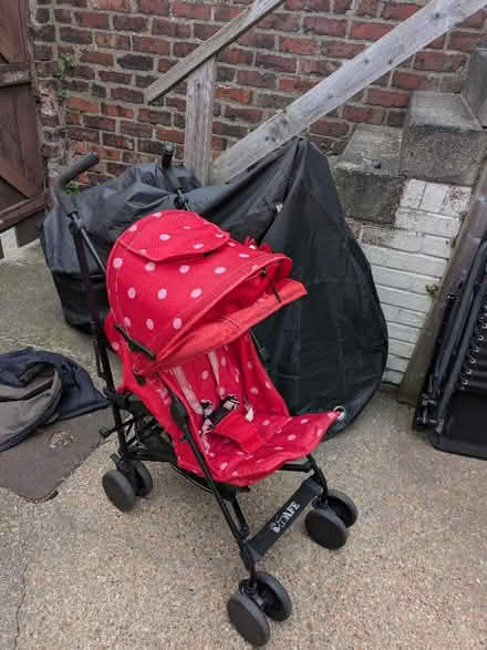 Photo of free I safe dots and bows buggy (Heaton NE6) #2