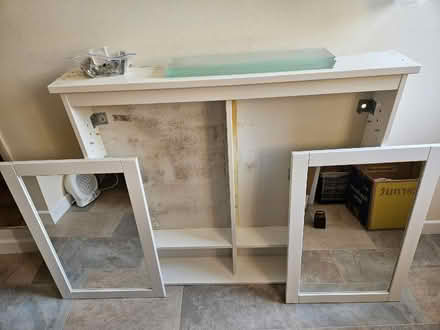 Photo of free Large white IKEA Hemnes bathroom cabinet (Cashes Green GL5) #1