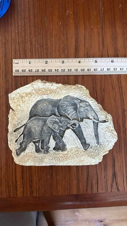 Photo of free Resin elephant stone ornament (Eagle Hill) #2