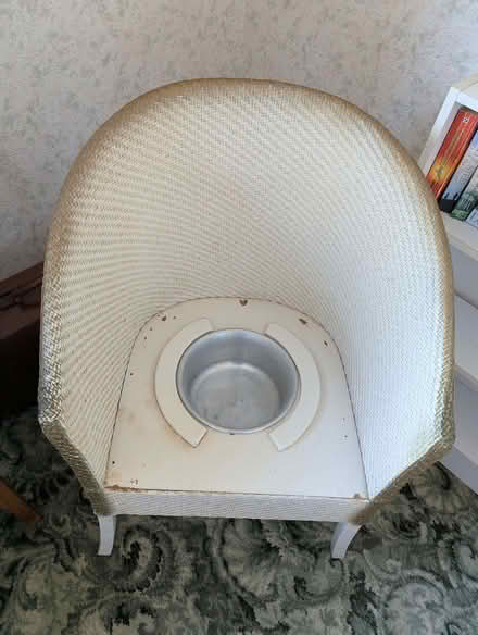 Photo of free Vintage Lloyd Loom style commode chair (Bents Green S11) #2