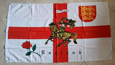 Photo of free Fabric St George Charger flag X 2 (Burnham) #1