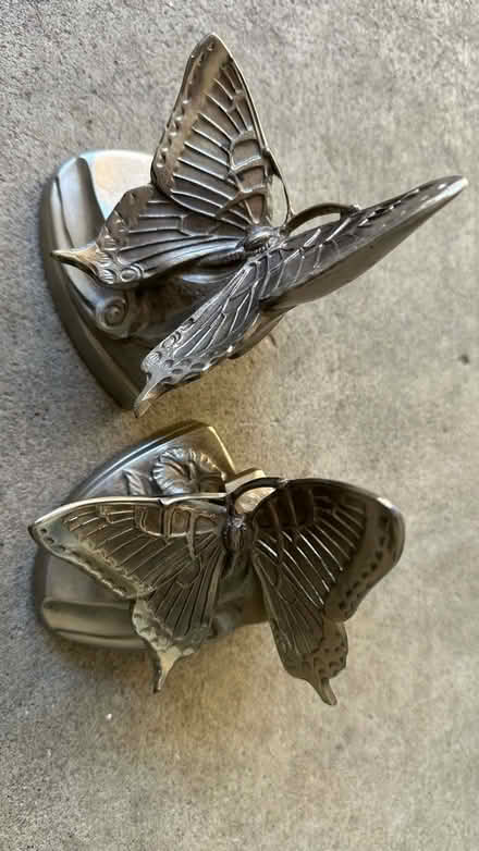 Photo of free Heavy metal butterfly bookends (Eagle Hill) #1