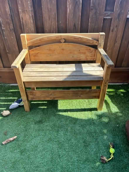 Photo of free Sturdy garden bench (Kirkland drive Sunnyvale) #1