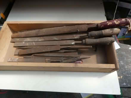 Photo of free box full of metalwork files (Whitestake PR4) #1