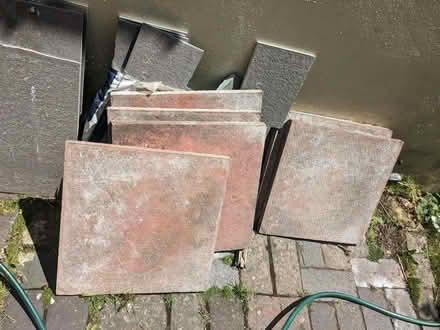 Photo of free 6 pink paving slabs (Surrenden BN1) #1