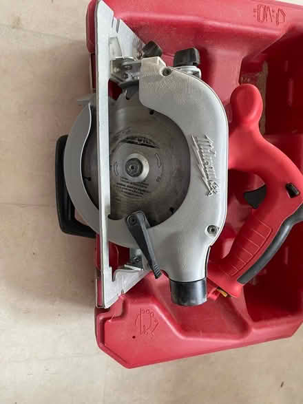 Photo of free Milwaukee V18 Circular Saw with Lidl X 20v battery adapter (Sheringham NR26) #2