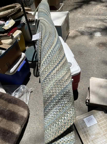 Photo of free Green/Blue/Tan Wool Blend Rug 8x10' (Muir Oaks, Martinez) #2