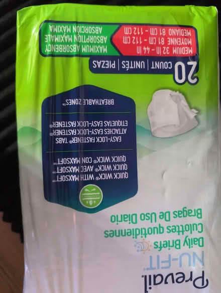 Photo of free Diapers Prevail brand (Cicero IL) #1